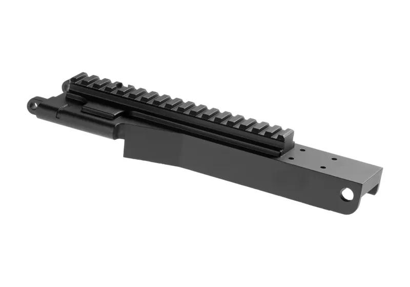 Classic Army M249 Metal Feed Cover Med Skinne - Sort